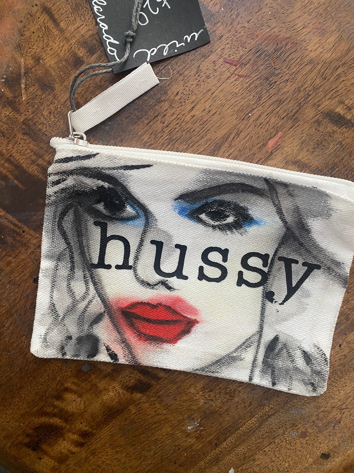 Hand Painted Canvas Zipper Pouches